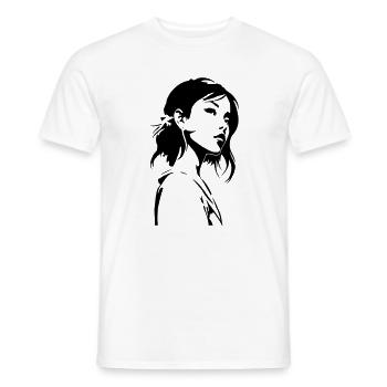 Grâce cendrée - T-shirt homme - blanc - Devant - AI Model Male 178 dark (178cm)