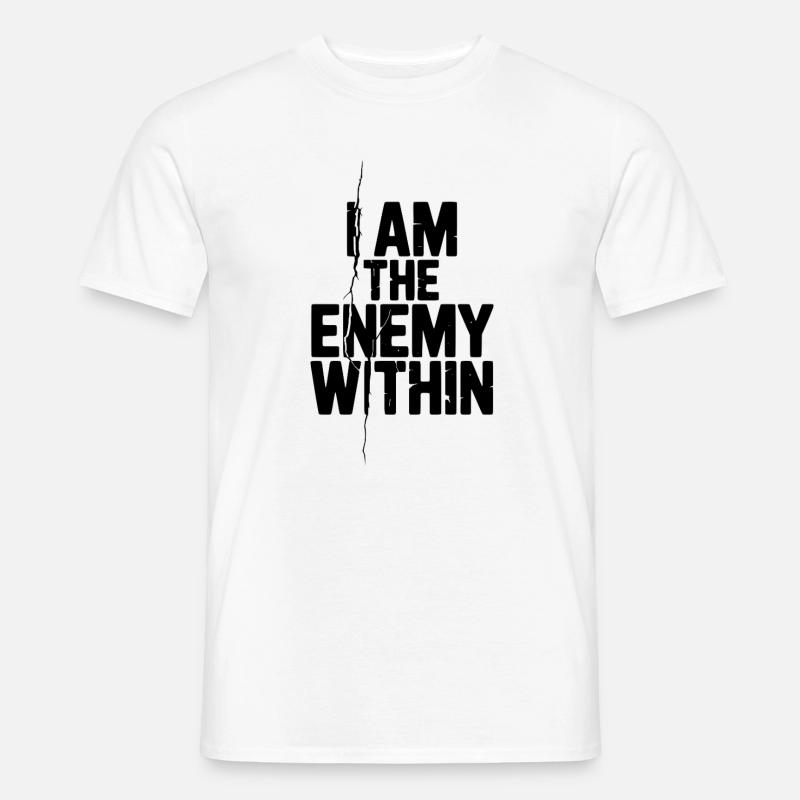 Ich bin der innere Feind - Männer T-Shirt - Weiß