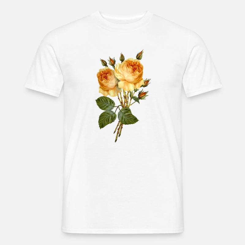 Blumen - Männer T-Shirt - Weiß