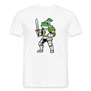 Chevalier Grenouille - T-shirt homme - blanc - Devant - AI Model Male 178 dark (178cm)