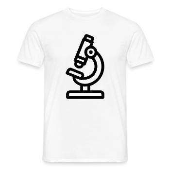 Mikroskop - Männer T-Shirt - Weiß - Vorne - AI Model Male 178 dark (178cm)