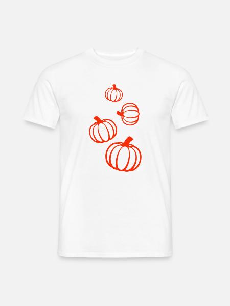 Kürbis Symbol - Männer T-Shirt - Weiß
