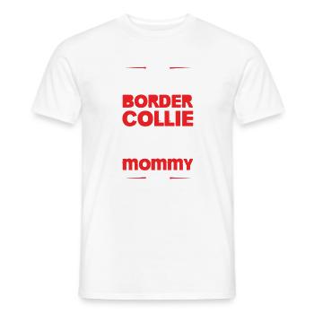 BORDER_COLLIE - Männer T-Shirt - Weiß - Vorne - AI Model Male 178 dark (178cm)