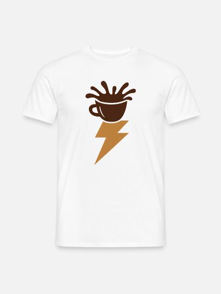Espressoblitz. - Männer T-Shirt - Weiß