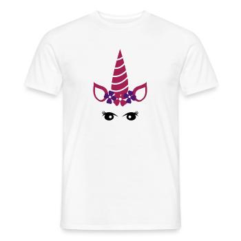 unicorn 3392546 - Men's T-Shirt - white - Front - AI Model Male 178 dark (178cm)
