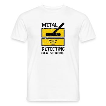 Metalldetektion Old School An'uncios Deep Detector - Männer T-Shirt - Weiß - Vorne - AI Model Male 178 dark (178cm)