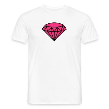 Diamant - Männer T-Shirt - Weiß - Vorne - AI Model Male 178 dark (178cm)