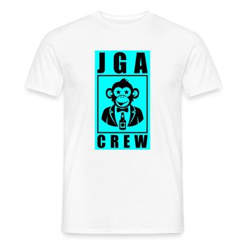 JGA Crew Junggesellenabschied Affe - Männer T-Shirt - Weiß - Vorne - AI Model Male 178 dark (178cm)