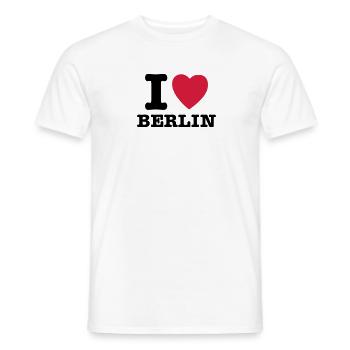 Berlin - Männer T-Shirt - Weiß - Vorne - AI Model Male 178 dark (178cm)