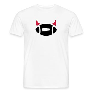 Football - T-shirt uomo - bianco - Fronte - AI Model Male 178 dark (178cm)