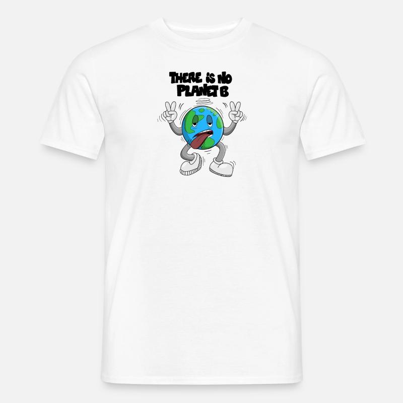 There is no planet B - Männer T-Shirt - Weiß