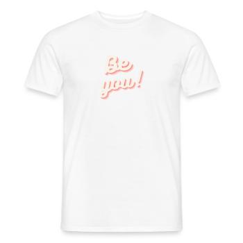 Be You - Männer T-Shirt - Weiß - Vorne - AI Model Male 178 dark (178cm)