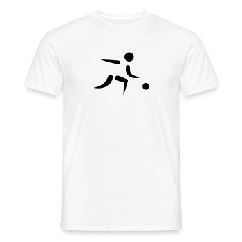 Bowling - Men's T-Shirt - white - Front - AI Model Male 178 dark (178cm)
