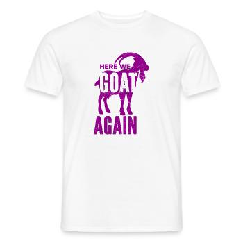 Ziege - Bock - Geiß - Bauernhof - Zoo - Urlaub - Männer T-Shirt - Weiß - Vorne - AI Model Male 178 dark (178cm)