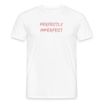 parfaitement imparfait - T-shirt homme - blanc - Devant - AI Model Male 178 dark (178cm)