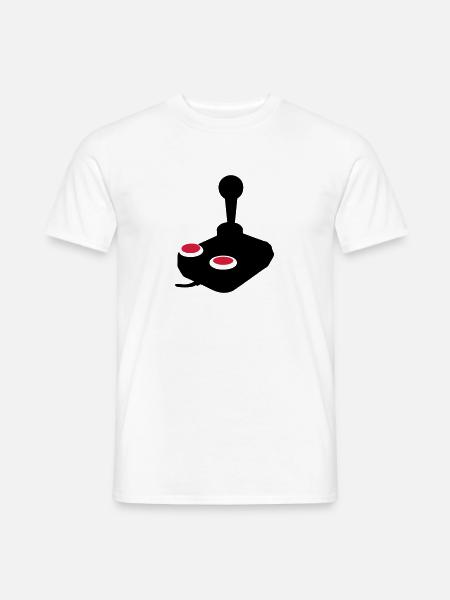Joystick Videospiel-Joystick paddle1 - Männer T-Shirt - Weiß