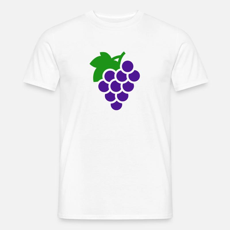 Trauben Geschenk - Männer T-Shirt - Weiß