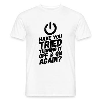 Admin Administrator Informatik Computer - Männer T-Shirt - Weiß - Vorne - AI Model Male 178 dark (178cm)