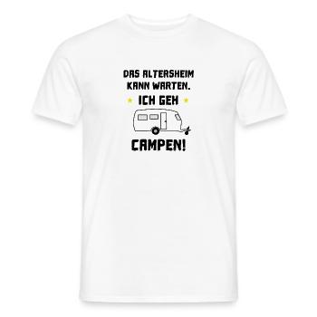 das altersheim kann warten - Männer T-Shirt - Weiß - Vorne - AI Model Male 178 dark (178cm)