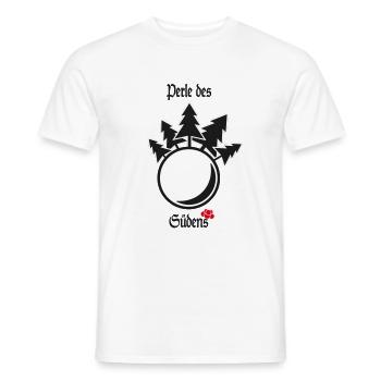 Perle des Südens - Männer T-Shirt - Weiß - Vorne - AI Model Male 178 dark (178cm)