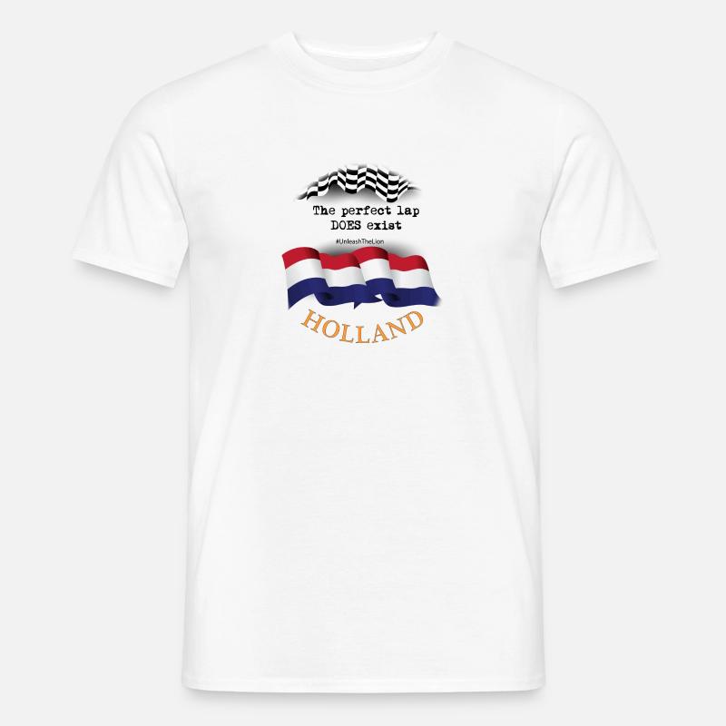 F1 - HOLLAND - FLAGGE - PERFEKTES LAP - Männer T-Shirt - Weiß