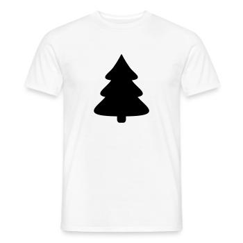 Sapin - T-shirt homme - blanc - Devant - AI Model Male 178 dark (178cm)