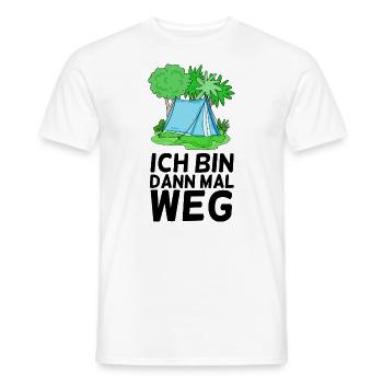Urlaub Zelt Zelten - Männer T-Shirt - Weiß - Vorne - AI Model Male 178 dark (178cm)