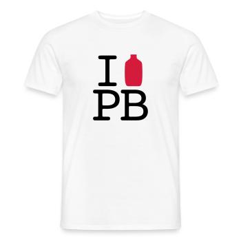 Znobby ILPB - Männer T-Shirt - Weiß - Vorne - AI Model Male 178 dark (178cm)