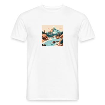 SURREAL - Men's T-Shirt - white - Front - AI Model Male 178 dark (178cm)