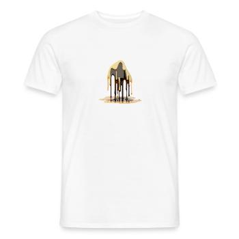 MELTING - Men's T-Shirt - white - Front - AI Model Male 178 dark (178cm)