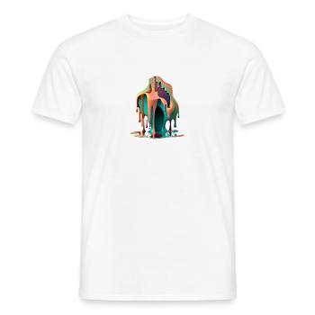 DRIPPY - Men's T-Shirt - white - Front - AI Model Male 178 dark (178cm)