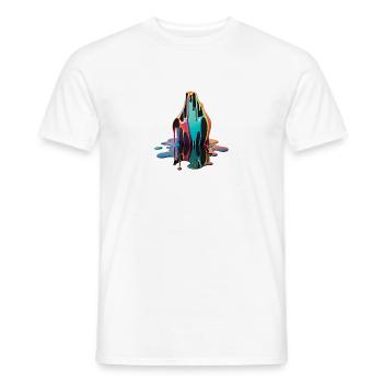 DRIPPY - Men's T-Shirt - white - Front - AI Model Male 178 dark (178cm)