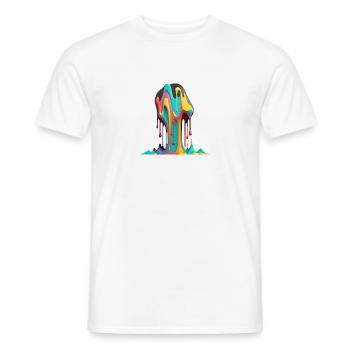 DRIPPY - Men's T-Shirt - white - Front - AI Model Male 178 dark (178cm)