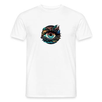 TRIPPY EYE - Men's T-Shirt - white - Front - AI Model Male 178 dark (178cm)