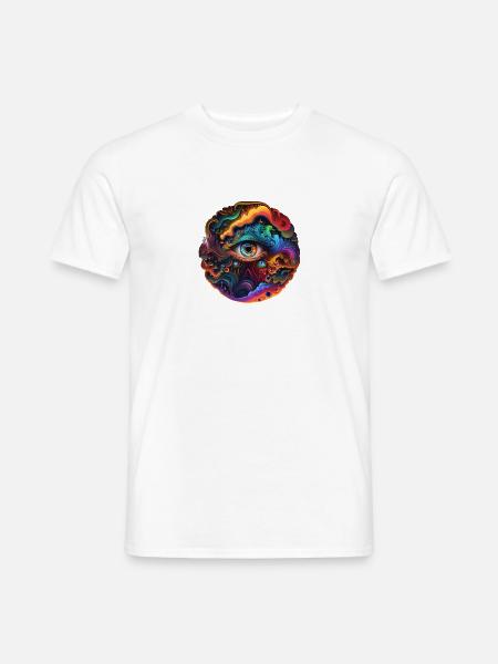 TRIPPY EYE - Men's T-Shirt - white