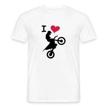 love jump - Männer T-Shirt - Weiß - Vorne - AI Model Male 178 dark (178cm)