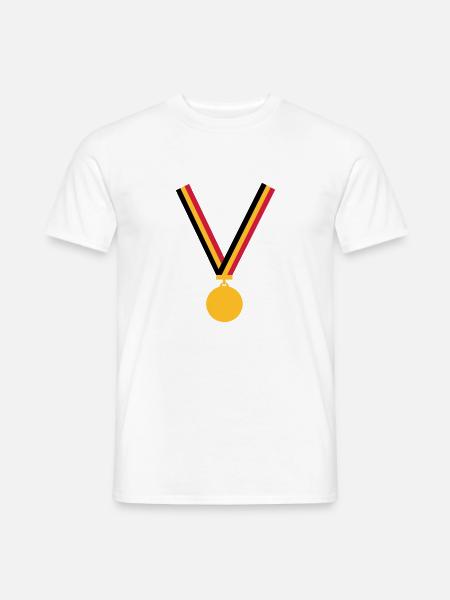 gold_medal_be_3_clr - Men's T-Shirt - white