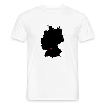 Allemagne Stuttgart Würzburg - T-shirt homme - blanc - Devant - AI Model Male 178 dark (178cm)