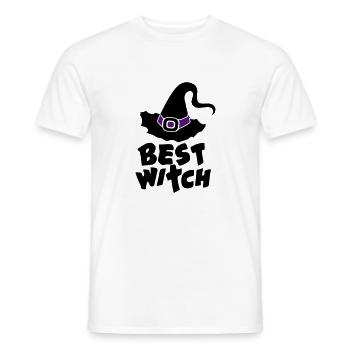 Best Witch, Hexe, Halloween, Zauberei, Magie, Fun - Männer T-Shirt - Weiß - Vorne - AI Model Male 178 dark (178cm)