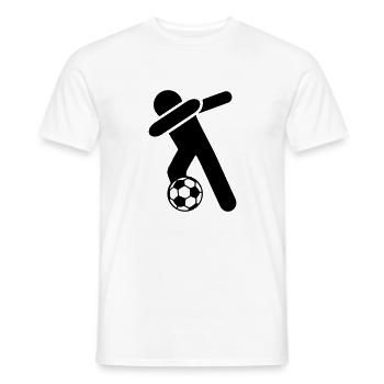dabbing fussball - Männer T-Shirt - Weiß - Vorne - AI Model Male 178 dark (178cm)