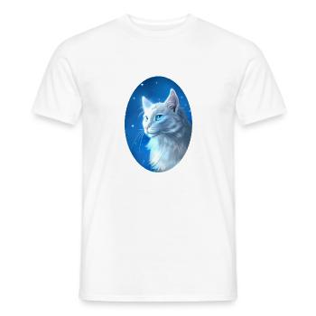 Cloudtail Cloud Tail Warrior Chats Chat Blanc - T-shirt homme - blanc - Devant - AI Model Male 178 dark (178cm)