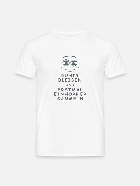 Einhörner sammeln - Männer T-Shirt - Weiß