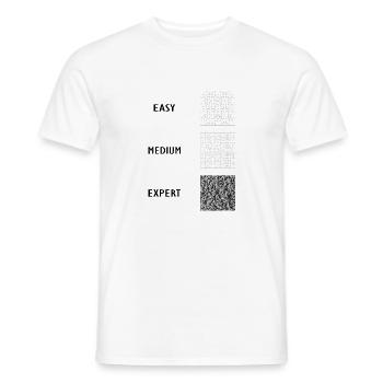 PUZZLE FUN! - Griller eng - Männer T-Shirt - Weiß - Vorne - AI Model Male 178 dark (178cm)