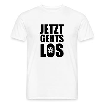 Jetzt gehts Los - Männer T-Shirt - Weiß - Vorne - AI Model Male 178 dark (178cm)