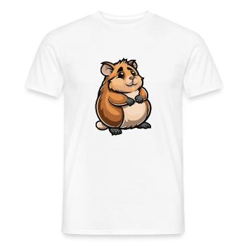 hamster comic - Männer T-Shirt - Weiß - Vorne - AI Model Male 178 dark (178cm)