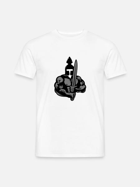 Spartan warrior - Men's T-Shirt - white