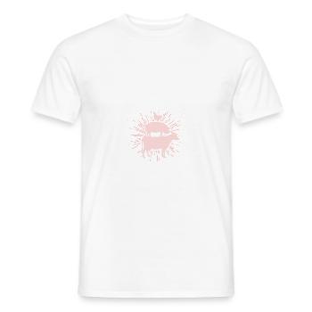 Vache porc poulet - T-shirt homme - blanc - Devant - AI Model Male 178 dark (178cm)