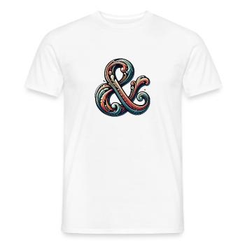 Icon Stylish Sign Logo Emblem For And - Men's T-Shirt - white - Front - AI Model Male 178 dark (178cm)