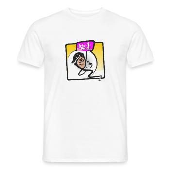 Gagnant No:1 - T-shirt homme - blanc - Devant - AI Model Male 178 dark (178cm)