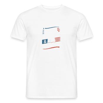 Stars, Stripes & Scripture - Lightblessed - - Men's T-Shirt - white - Front - AI Model Male 178 dark (178cm)